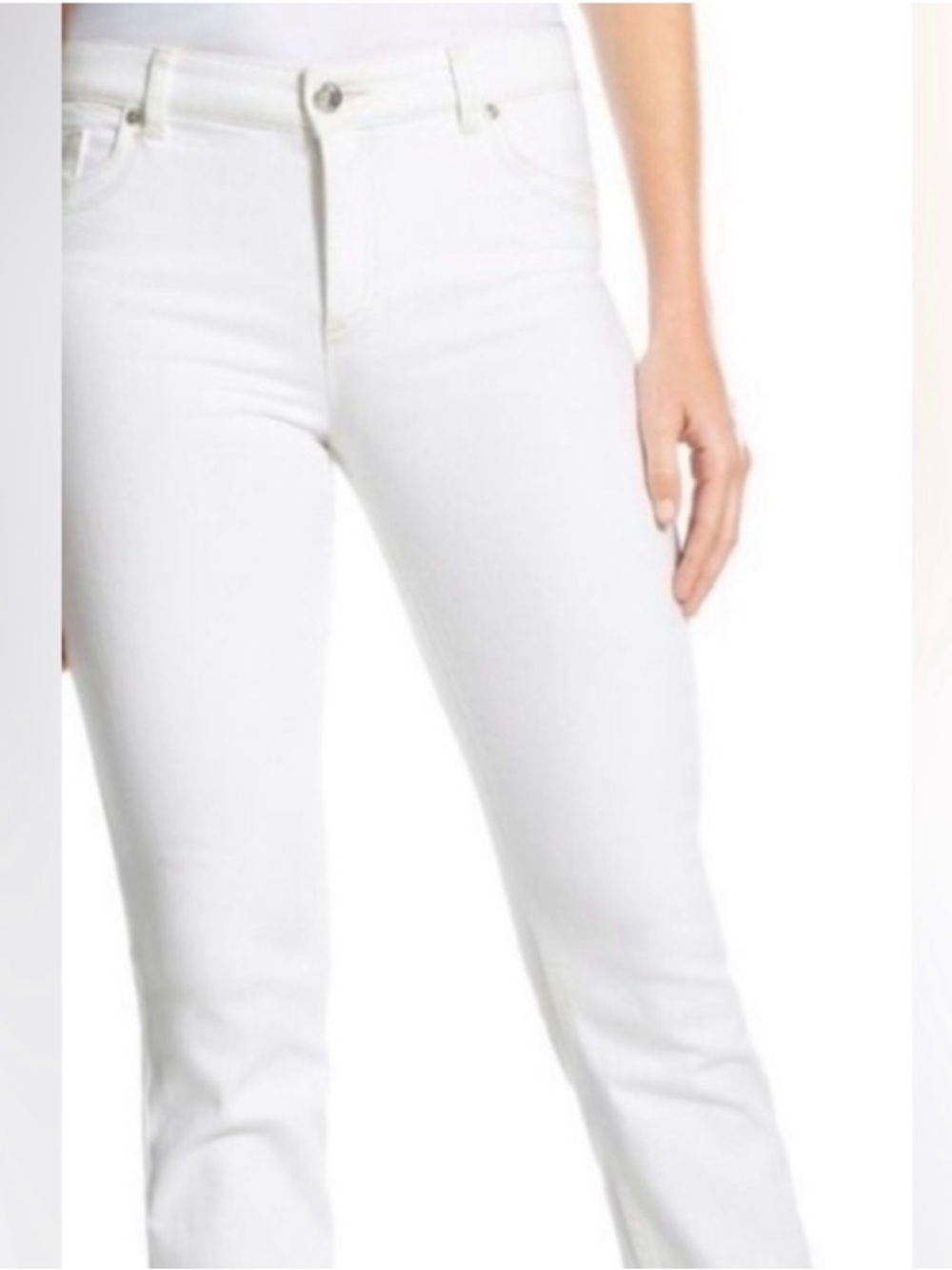 Chico's White Straight-Leg Pants